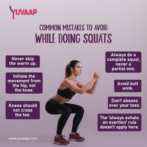Common Mistakes to Avoid While Doing Squats
https://www.yuvaap.com/