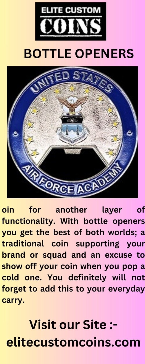 Elitecustomcoins.com offers the highest quality custom coins on the market. Our coins are crafted with exquisite detail, making them perfect for commemorative awards, recognition of achievement and military challenge coins. Check out our site for more details.


https://www.elitecustomcoins.com/