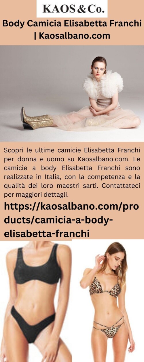 Body Camicia Elisabetta Franchi Kaosalbano.com
