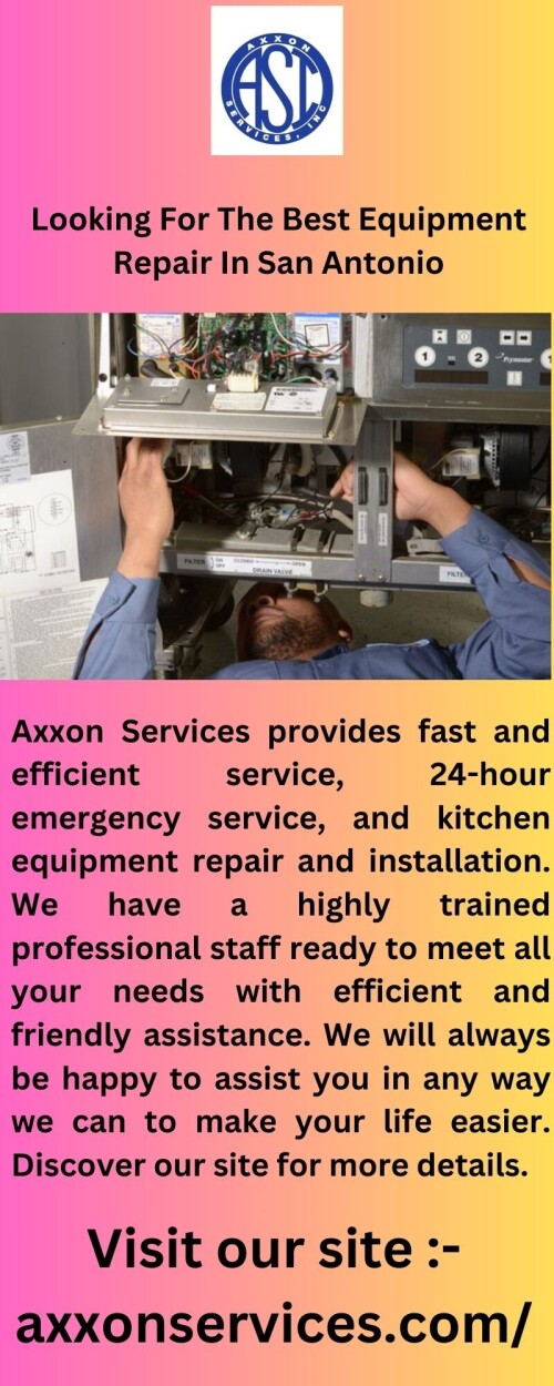 Axxonservices.com offers commercial restaurant equipment, supplies, and food service equipment for purchase or lease. Please visit our website for more details.



https://www.axxonservices.com/