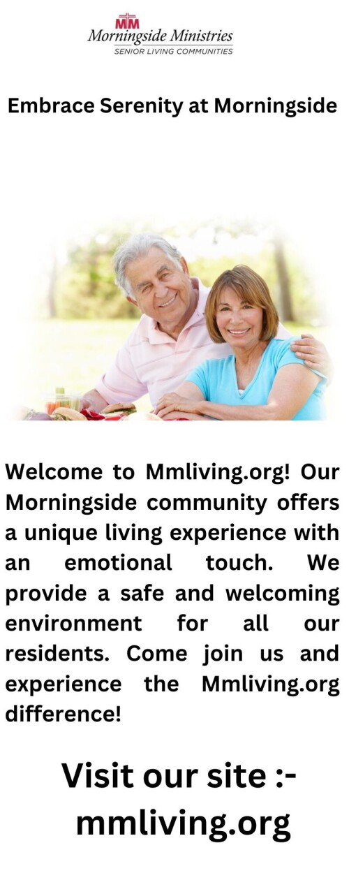 Start your day with Morning Side Ministries and find hope and healing. Mmliving.org offers spiritual and emotional support to help you find peace and joy in life.


https://www.mmliving.org/