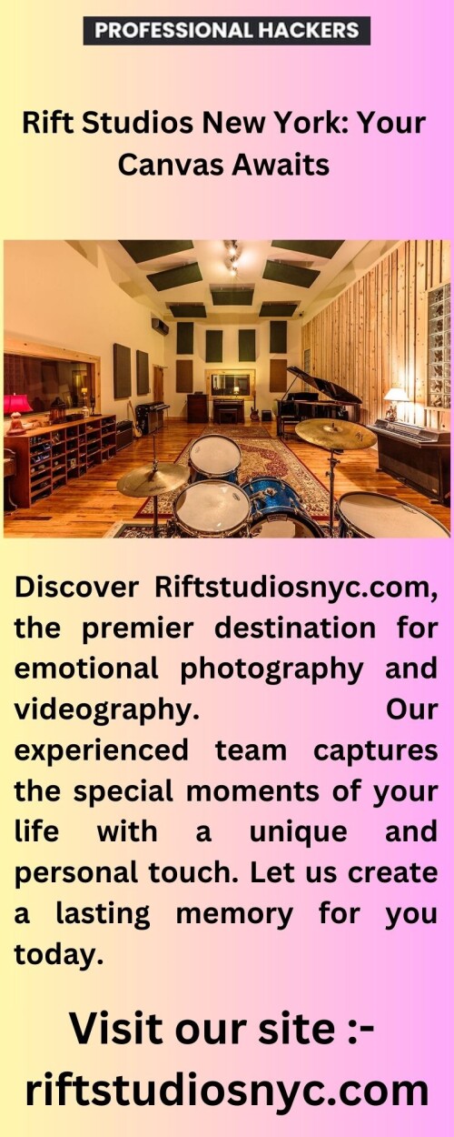 Discover the passion of Riftstudiosnyc.com, the go-to place for capturing priceless moments with our distinctive photography and videography services. Join us in capturing your important moments!


https://www.riftstudiosnyc.com/