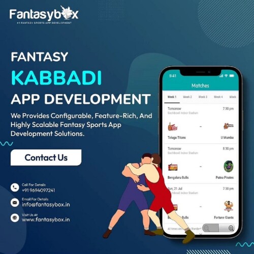 FantasyBox is your premier destination for cutting-edge Fantasy Kabaddi app development services. We specialize in creating immersive and engaging fantasy sports experiences. Contact us today to turn your Kabaddi fantasy into reality.

https://www.fantasybox.in/fantasy-kabbadi-app-development