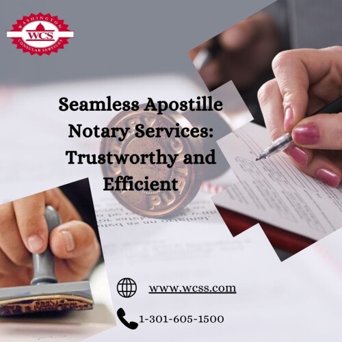 Discover peace of mind with our Seamless Apostille Notary Services. We pride ourselves on being a trustworthy and efficient partner for all your document legalization needs. Our dedicated team ensures a seamless process, providing the reliability and professionalism you can depend on. Whether it's business documents, personal certificates, or legal papers, our notary services are designed to make the apostille process hassle-free. Choose us for a secure and swift solution to your document authentication requirements. Visit at:https://wcss.com/services/apostilles/