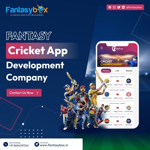 FantasyBox is the best fantasy cricket app development company in India having multiple years of experience and a highly skilled team of professional offering customised fantasy sports app development services and facilitates transform business ideas into reality.Hire us for fantasy sports app and website development services.

https://www.fantasybox.in/fantasy-cricket-app-development