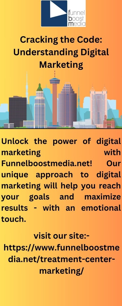 Learn digital marketing from the experts at Funnelboostmedia.net! We provide comprehensive courses to help beginners navigate the digital marketing world and unlock the potential of their business.

https://www.funnelboostmedia.net/treatment-center-marketing/addiction/seo/