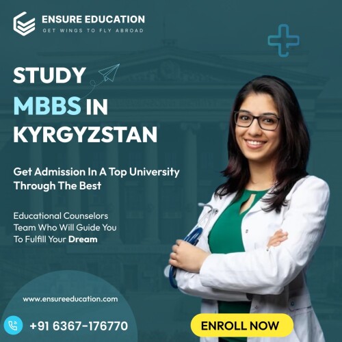 If you are aspiring to study MBBS in Kyrgyzstan, EnsureEducation can be your trusted partner in making your dream a reality. Kyrgyzstan, a country nestled in Central Asia, has emerged as a popular destination for medical education due to its affordable tuition fees, globally recognized medical universities, and English-medium instruction. Contact us today to explore the opportunities and embark on your journey to becoming a successful medical professional.

https://www.ensureeducation.com/study-mbbs/mbbs-in-kyrgyzstan