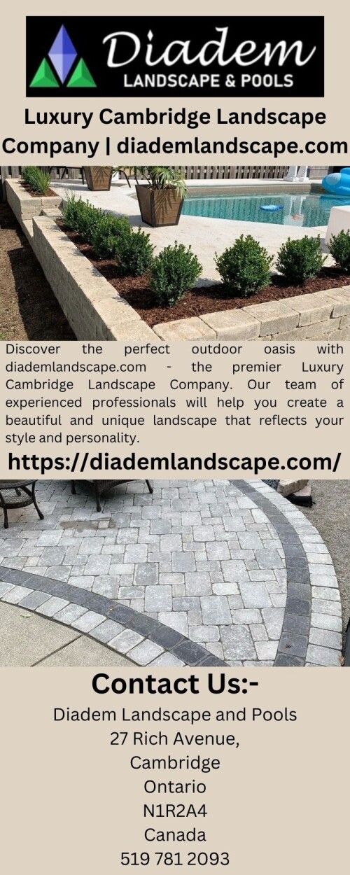 Discover the perfect outdoor oasis with diademlandscape.com - the premier Luxury Cambridge Landscape Company. Our team of experienced professionals will help you create a beautiful and unique landscape that reflects your style and personality.


https://diademlandscape.com/