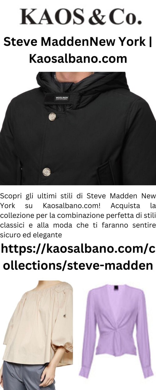 Scopri gli ultimi stili di Steve Madden New York su Kaosalbano.com! Acquista la collezione per la combinazione perfetta di stili classici e alla moda che ti faranno sentire sicuro ed elegante.


https://kaosalbano.com/collections/steve-madden