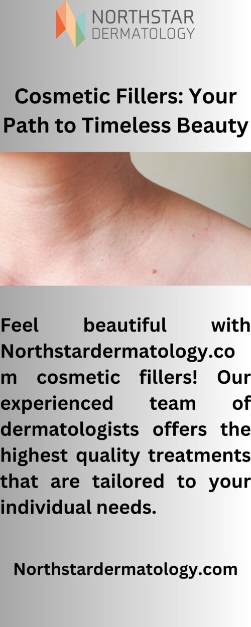 At Northstardermatology.com, we understand how important it is to look your best. Our cosmetic fillers offer a safe and effective way to reduce wrinkles and restore volume to your face. Let us help you look and feel your best!

http://www.northstardermatology.com/southlake/genital-lesions/