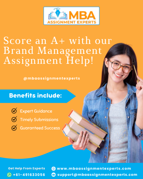 Looking for assistance with brand management assignments? Our article provides expert help and guidance to ensure your success in this crucial aspect of business. https://www.mbaassignmentexperts.com/brand-management-assignment-help