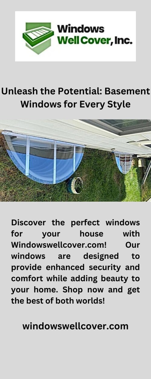 Discover the perfect egress window solution for your home at Windowswellcover.com. Our quality products and superior customer service make us the perfect choice for all your window needs. Don't miss out on the perfect window solution for your home.

https://www.windowswellcover.com/