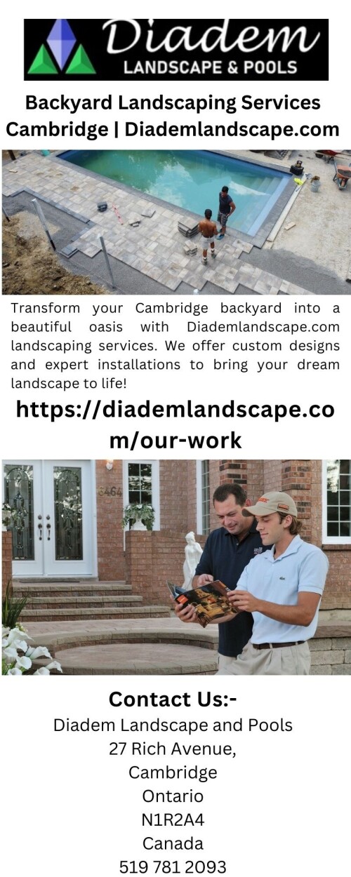 Transform your Cambridge backyard into a beautiful oasis with Diademlandscape.com landscaping services. We offer custom designs and expert installations to bring your dream landscape to life!


https://diademlandscape.com/our-work