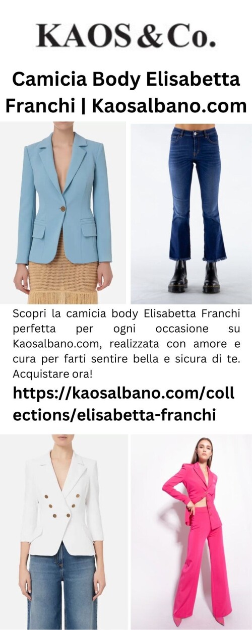 Scopri la camicia body Elisabetta Franchi perfetta per ogni occasione su Kaosalbano.com, realizzata con amore e cura per farti sentire bella e sicura di te. Acquistare ora!

https://kaosalbano.com/collections/elisabetta-franchi