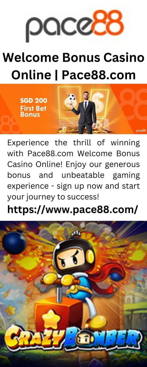 Experience the thrill of winning with Pace88.com Welcome Bonus Casino Online! Enjoy our generous bonus and unbeatable gaming experience - sign up now and start your journey to success!

https://www.pace88.com/