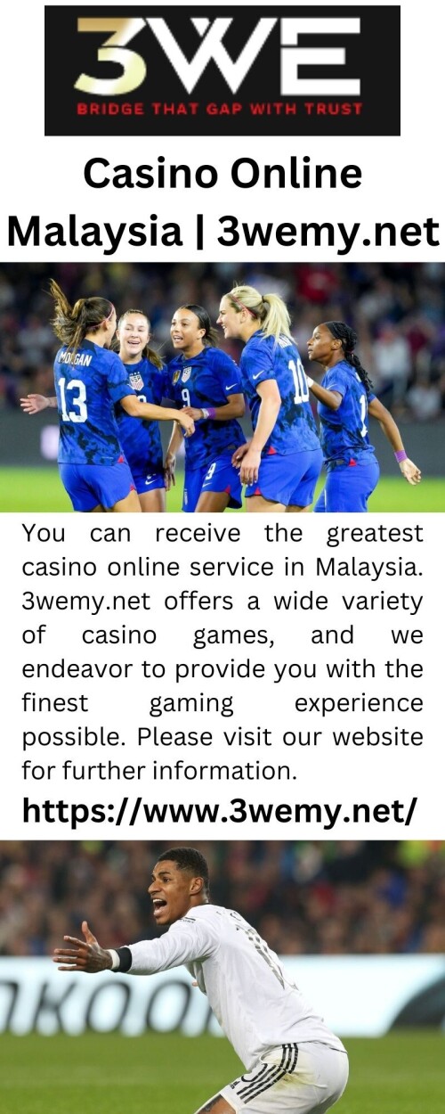 You can receive the greatest casino online service in Malaysia. 3wemy.net offers a wide variety of casino games, and we endeavor to provide you with the finest gaming experience possible. Please visit our website for further information.

https://www.3wemy.net/