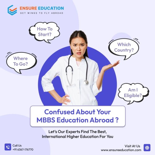 Pursue MBBS abroad with expert guidance from EnsureEducation, your trusted MBBS Abroad Consultants. We offer personalized support throughout your journey, from university selection to visa application. Contact us today and turn your dream into reality!

Contact Us:
https://www.ensureeducation.com/