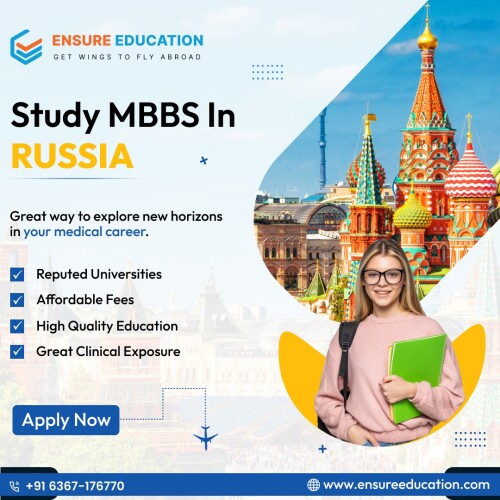 Studying MBBS in Russia can be a great opportunity for Indian students looking for an affordable and high-quality medical education. Take the first step towards your dream today!

Contact US:
https://www.ensureeducation.com/study-mbbs/mbbs-in-russia