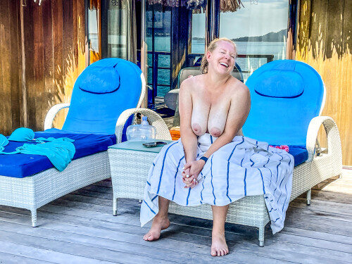 Laughing Bora Bora Boobs