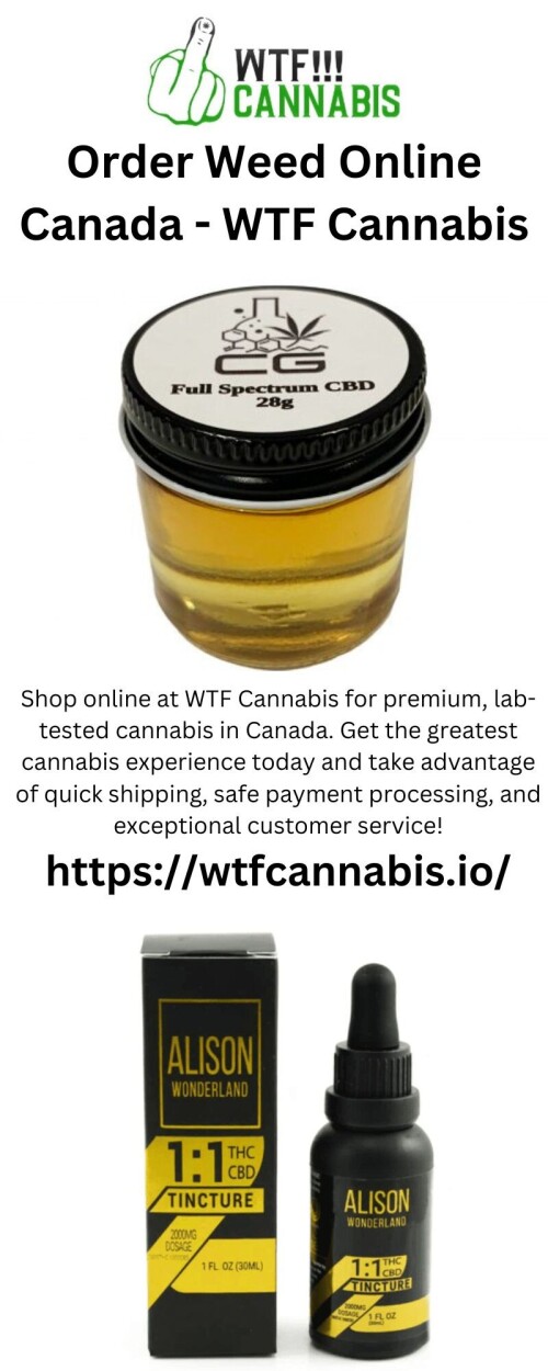 Shop online at WTF Cannabis for premium, lab-tested cannabis in Canada. Get the greatest cannabis experience today and take advantage of quick shipping, safe payment processing, and exceptional customer service!


https://wtfcannabis.io/