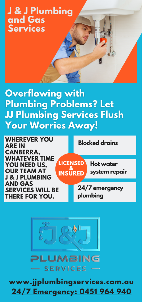 JJ Plumbing Your Overflow Fix! Let Us Flush Away Worries Fast!