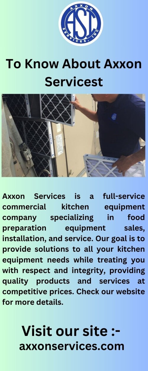 Axxonservices.com is the leading supplier of restaurant kitchen equipment. We offer various commercial cooking, cleaning, and food-handling supplies. Check our website for more details.


https://www.axxonservices.com/