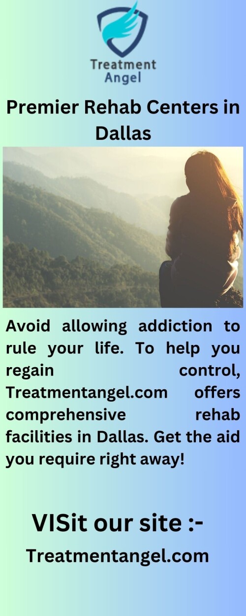 At Treatmentangel.com, we understand the pain and struggle of addiction. We offer compassionate and effective Dallas addiction treatment to help you find hope and healing. Let us help you on the journey to recovery.

https://www.treatmentangel.com/addiction/dallas-tx
