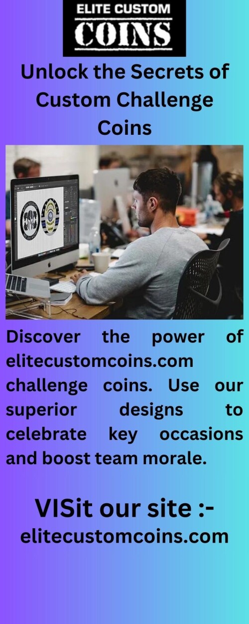 At ElitecustomCoins.com, learn about the potential of personalised coins. Custom coins make a great impact and can help you elevate your brand. Purchase today!

https://www.elitecustomcoins.com/