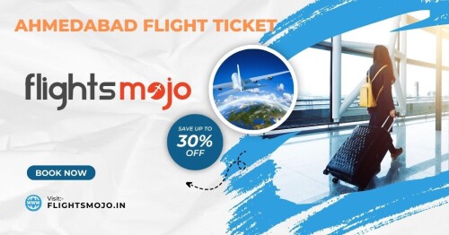 Secure your flight ticket to Ahmedabad with Flightsmojo. We provide a range of options to suit your travel preferences. Booking your trip is quick and easy with us. Whether it's for business or leisure, Flightsmojo ensures a hassle-free booking experience. Find your perfect flight to Ahmedabad and book with us today. Let's make your travel plans stress-free!

https://www.flightsmojo.in/city/cheap-flights-to-ahmedabad-amd