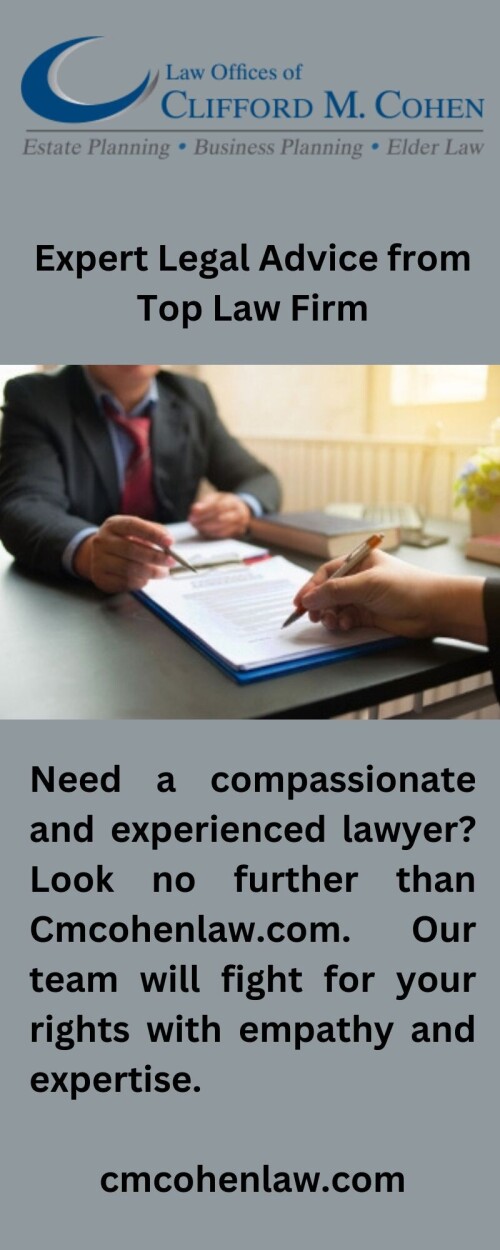 Need a compassionate and experienced lawyer? Look no further than Cmcohenlaw.com. Our team will fight for your rights with empathy and expertise.

https://www.cmcohenlaw.com/