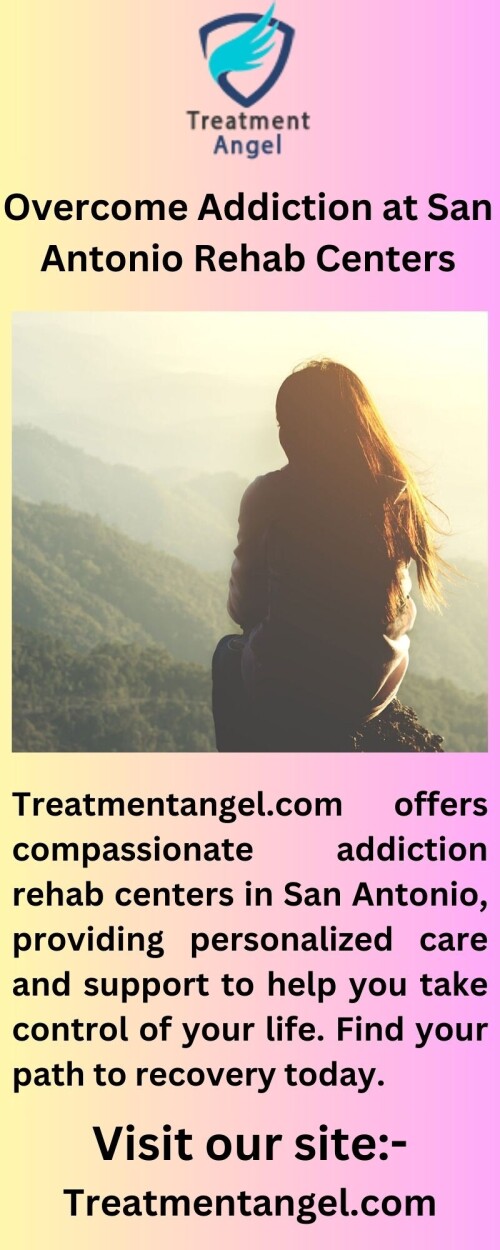 Need help to find a San Antonio treatment center? Treatmentangel.com provides compassionate and caring support to find the best treatment centers for your needs. Start your journey to recovery today.

https://www.treatmentangel.com/addiction/san-antonio-tx