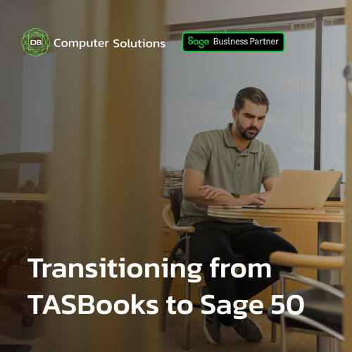 As Sage discontinues support for TASBooks in August 2024, users face potential risks of data access.

With TASBooks nearing its end-of-life phase, transitioning to Sage 50 is crucial to avoid you and your business being left behind.

Upgrade today to ensure your business stays ahead with the latest features and support. Don't let outdated software hold you back.

Curious about Sage 50's capabilities? Watch our webinar: "Unlocking the Power of Sage 50" to discover how this upgrade can propel your business forward: https://www.youtube.com/watch?v=PcBOwZz8wkk

Ready to take the next step? Visit our website for more information: https://www.dbcomp.ie/sage-50/

Seize this opportunity to future-proof your business. Embrace Sage 50 now.

For further inquiries, contact us at 061 480980 or email us at info@dbcomp.ie.