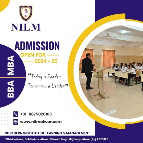 Excel in Business Leadership with an MBA at NILM Alwar. Gain strategic insights, develop analytical skills, and enhance your leadership prowess. Elevate your career with comprehensive business education tailored to excel in today's dynamic corporate landscape. Enroll now and become a proficient leader in the business world. for more info. visit us- www.nilmalwar.com
