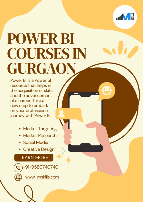In the bustling city of Gurgaon, the heartbeat of India's corporate landscape, a silent revolution is underway in the realm of data analytics. As businesses strive to harness the power of data for informed decision-making, the demand for professionals equipped with the right skills, especially in tools like Power BI, has soared. This surge has sparked a proliferation of Power BI courses across Gurgaon, catering to the burgeoning needs of individuals and enterprises alike.

https://iimskills.com/power-bi-courses-in-gurgaon/