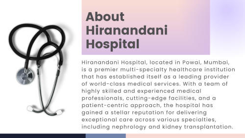 Hiranandani Hospital For Kidney Transplant