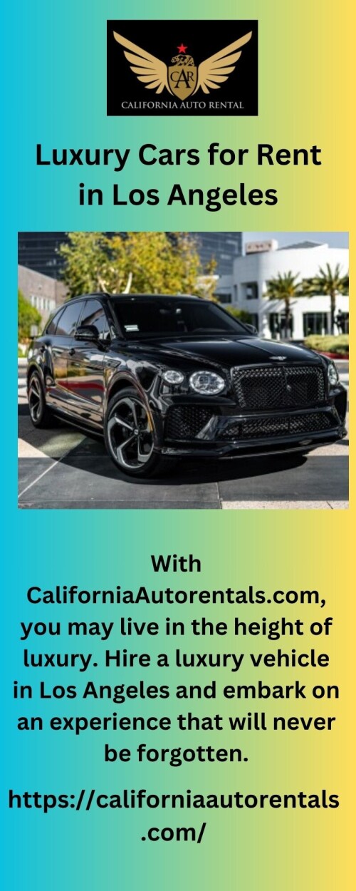 With CaliforniaAutorentals.com, you may live in the height of luxury. Hire a luxury vehicle in Los Angeles and embark on an experience that will never be forgotten.


https://californiaautorentals.com/