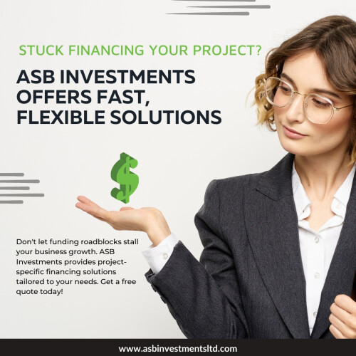 Explore ASB Investments Pte Ltd for tailored lending and investment services in the United Kingdom. Secure fast funding business loans and project finance, while also investing in green energy projects.

https://www.asbinvestmentsltd.com/