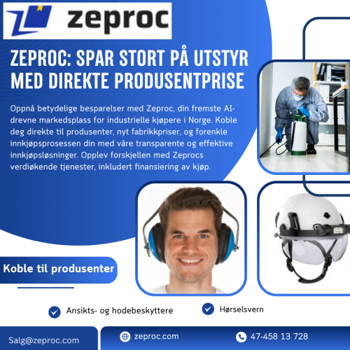 Oppnå betydelige besparelser med Zeproc, din fremste AI-drevne markedsplass for industrielle kjøpere i Norge. Koble deg direkte til produsenter, nyt fabrikkpriser, og forenkle innkjøpsprosessen din med våre transparente og effektive innkjøpsløsninger. Opplev forskjellen med Zeprocs verdiøkende tjenester, inkludert finansiering av kjøp.https://www.zeproc.com/